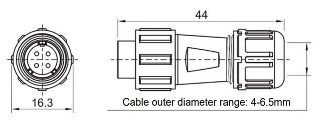 SP1110 female waterproof connectors