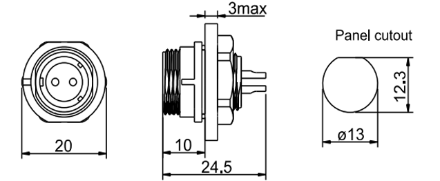 SP1311 female waterproof connectors