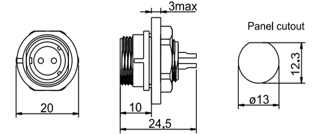 SP1312 female waterproof connectors