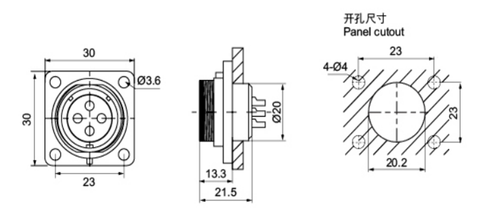 SP2114 male waterproof connectors