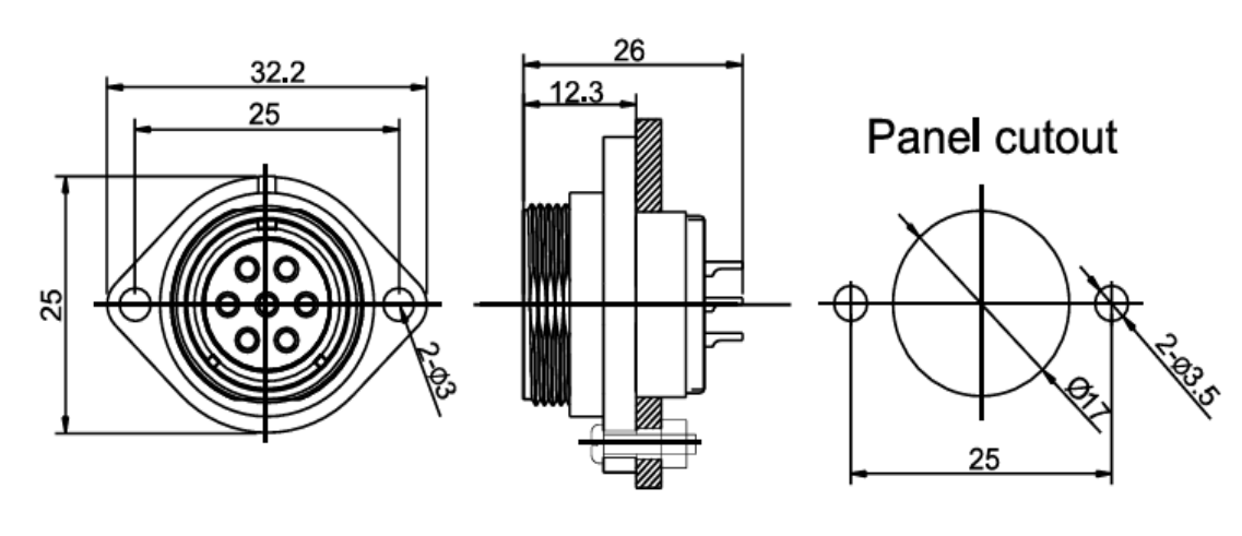 SP1713 male waterproof connectors